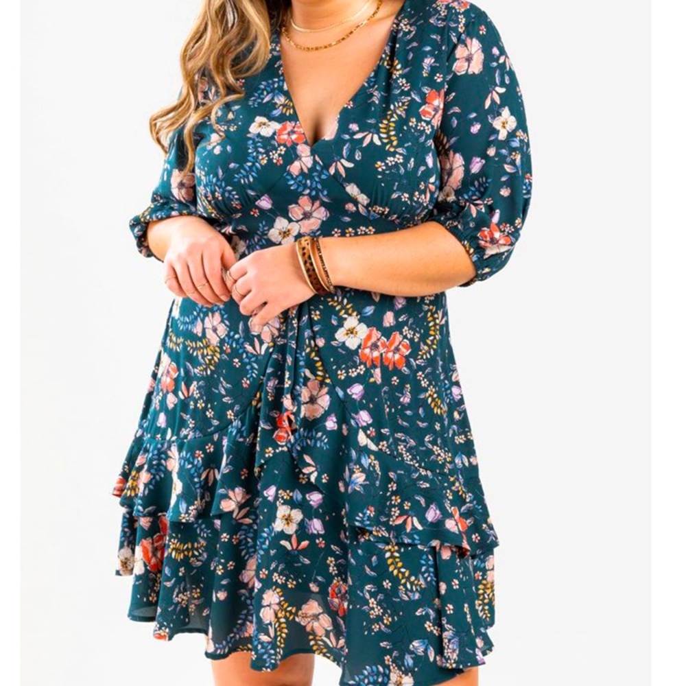 Green Floral Dress